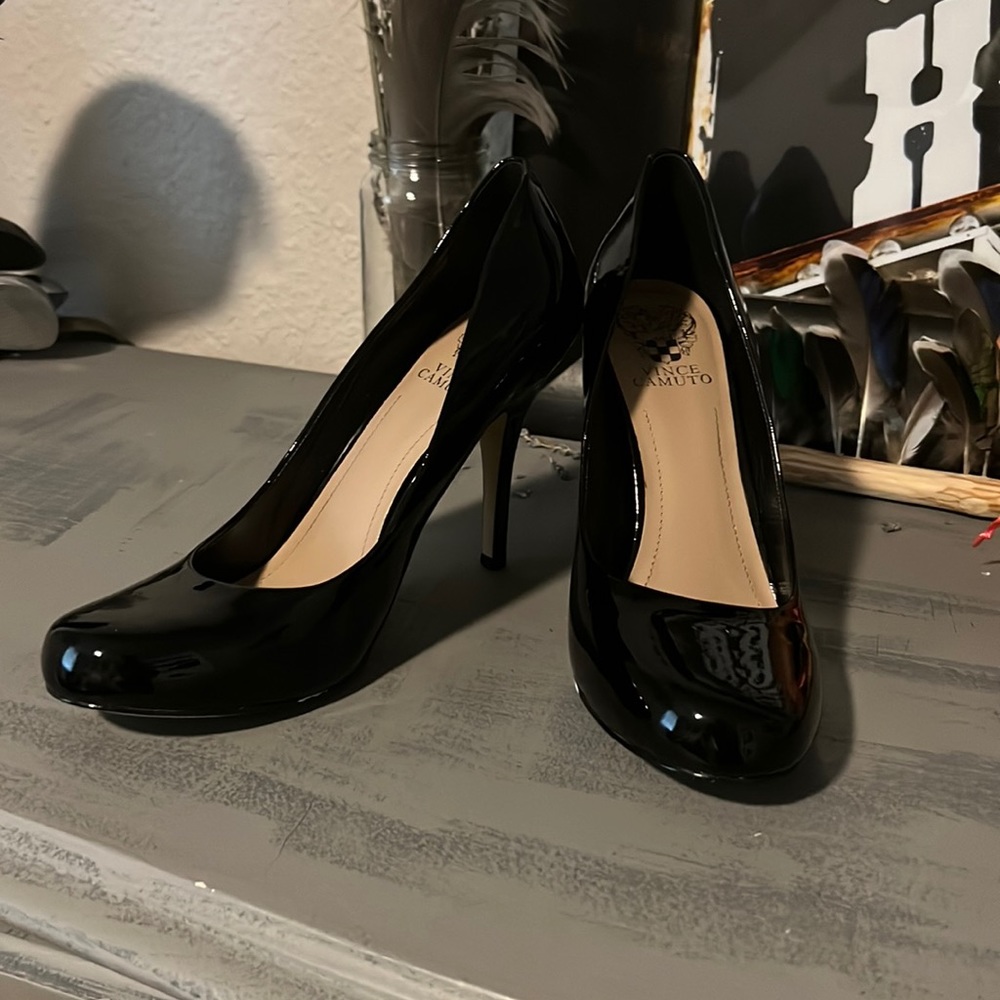 Vince Camuto Black Patent Heels